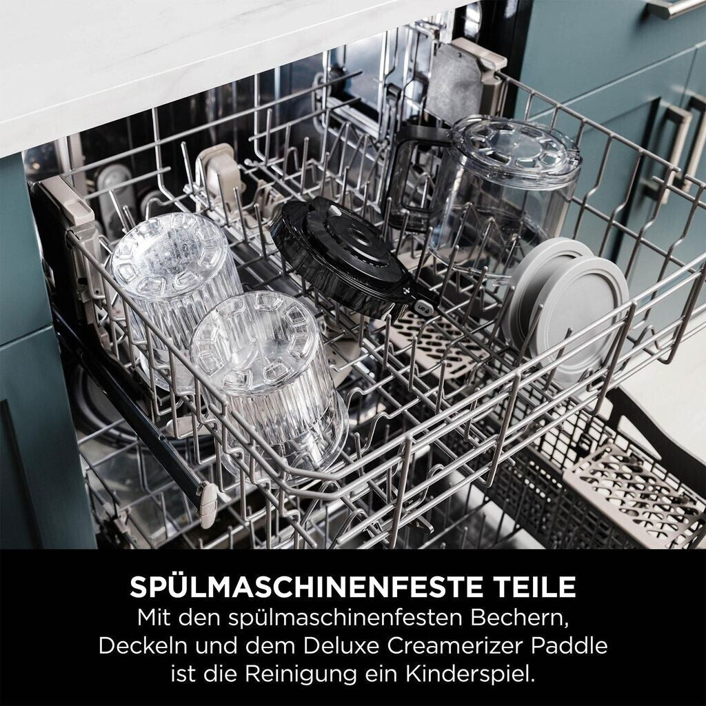 Spülmaschinenfeste Teile der Ninja CREAMi Deluxe im Geschirrspüler