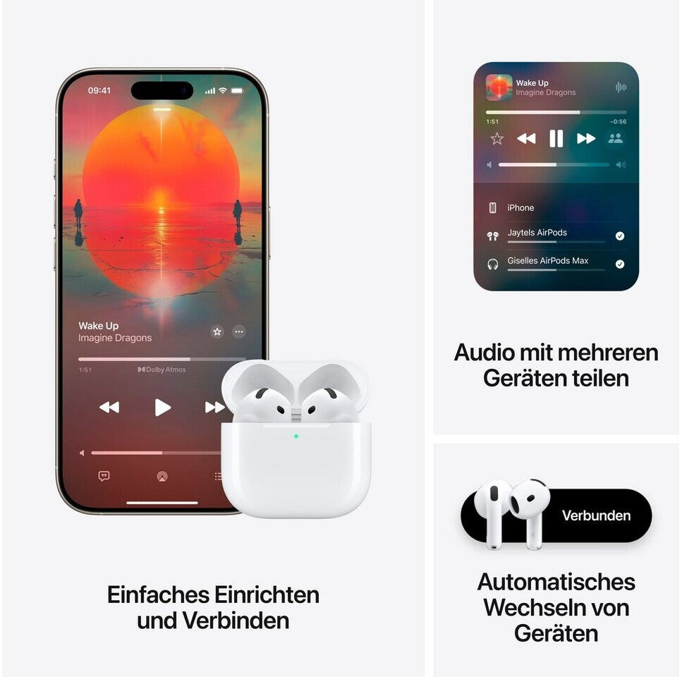 Apple AirPods 4 mit iPhone – einfaches Einrichten und Audio teilen