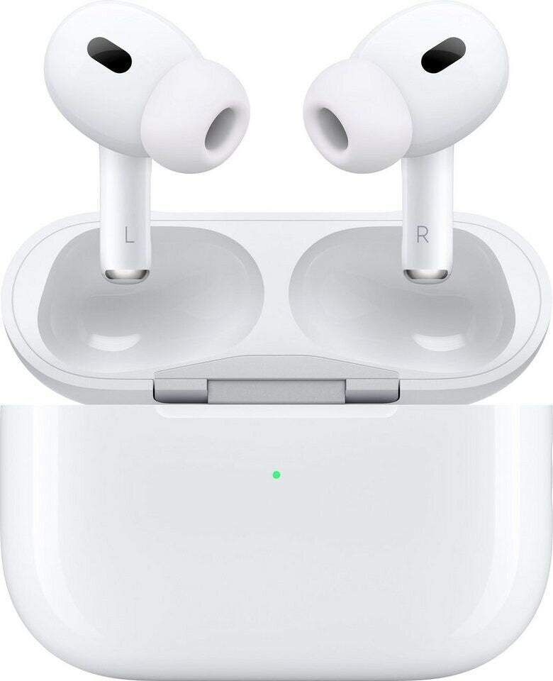Apple AirPods Pro 2 mit geöffnetem MagSafe Ladecase (USB-C)