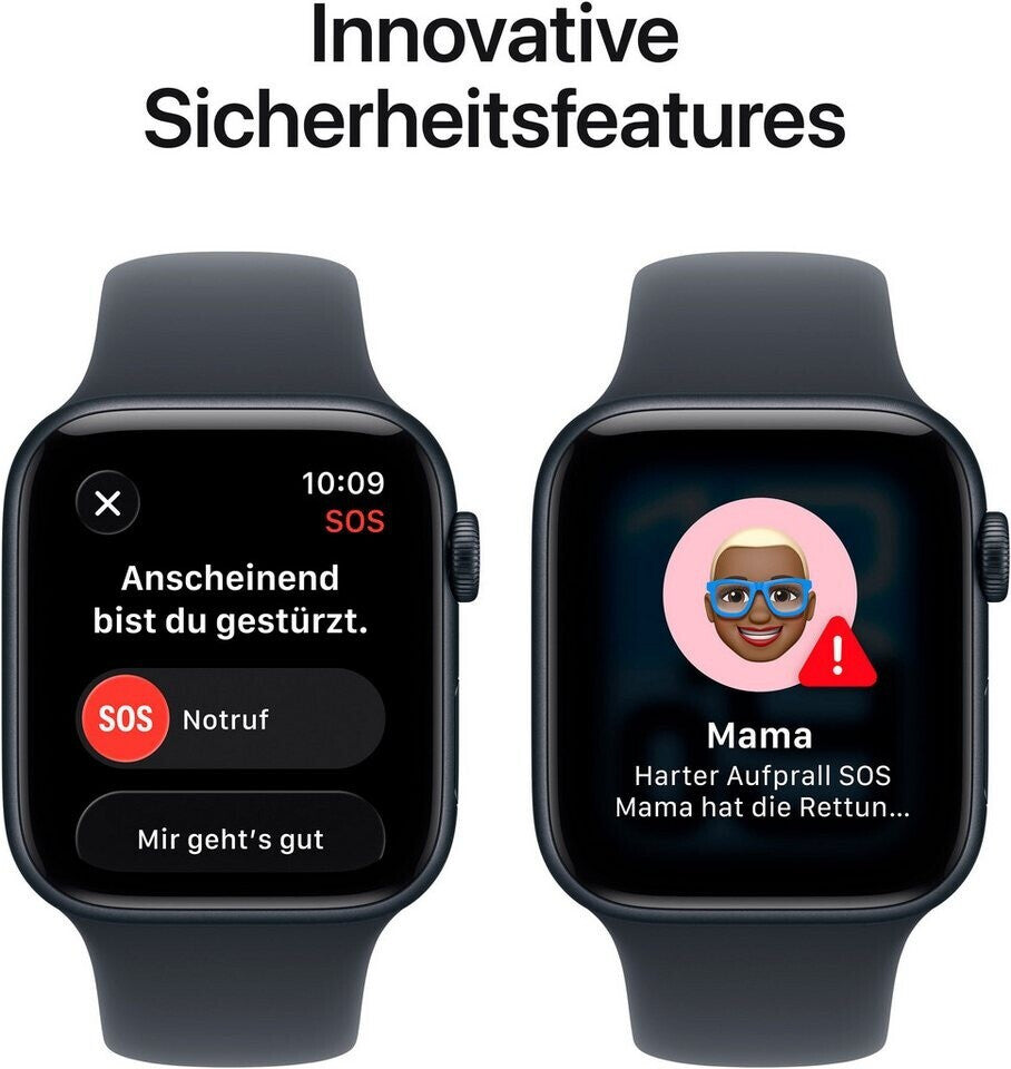 Apple Watch SE 3 – Sicherheitsfunktionen Sturzerkennung und Notruf