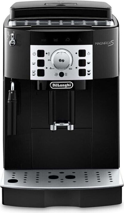 De'Longhi Magnifica S Kaffeevollautomat in Schwarz – Frontansicht