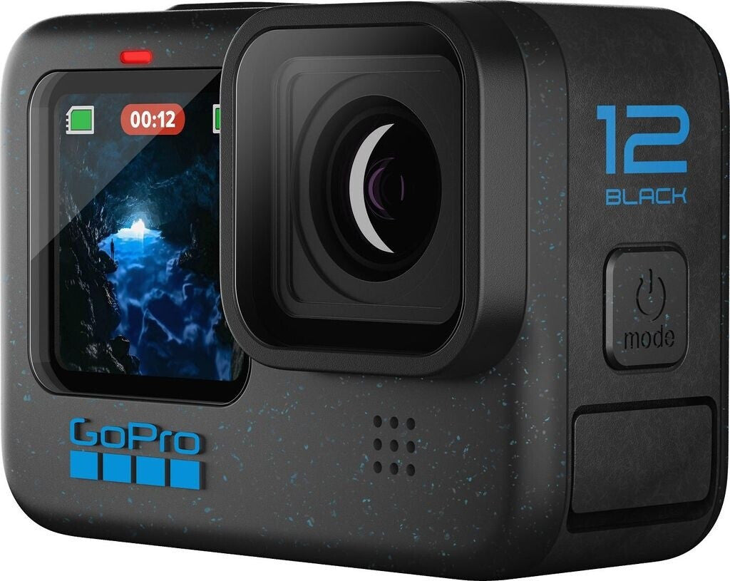 GoPro HERO12 Black – Seitenansicht mit Objektiv