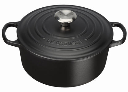 Le Creuset Signature Bräter rund 24 cm in Schwarz