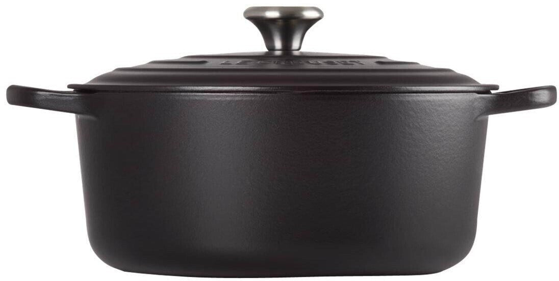 Le Creuset Signature Bräter rund 24 cm – flache Seitenansicht