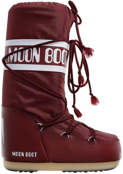 Moon Boot Icon Nylon – Seitenansicht mit Schnürung