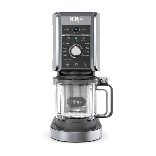 Ninja CREAMi Deluxe NC502EU Eismaschine – Produktfoto auf weißem Hintergrund (KI-generierte Darstellung)