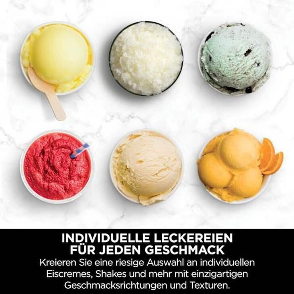 Mit der Ninja CREAMi Deluxe zubereitete Eissorten und Sorbets