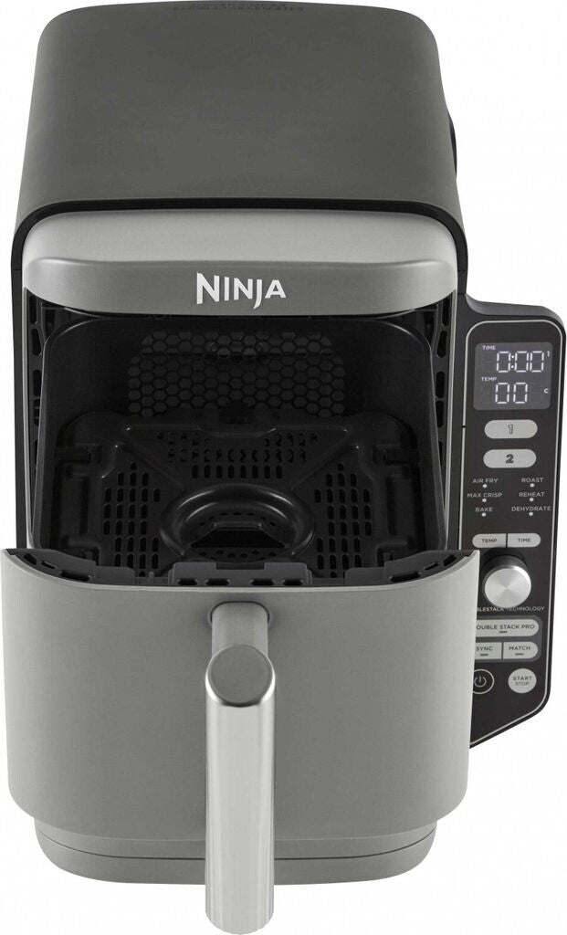 Ninja Double Stack XL – Schublade mit Frittierkorb geöffnet
